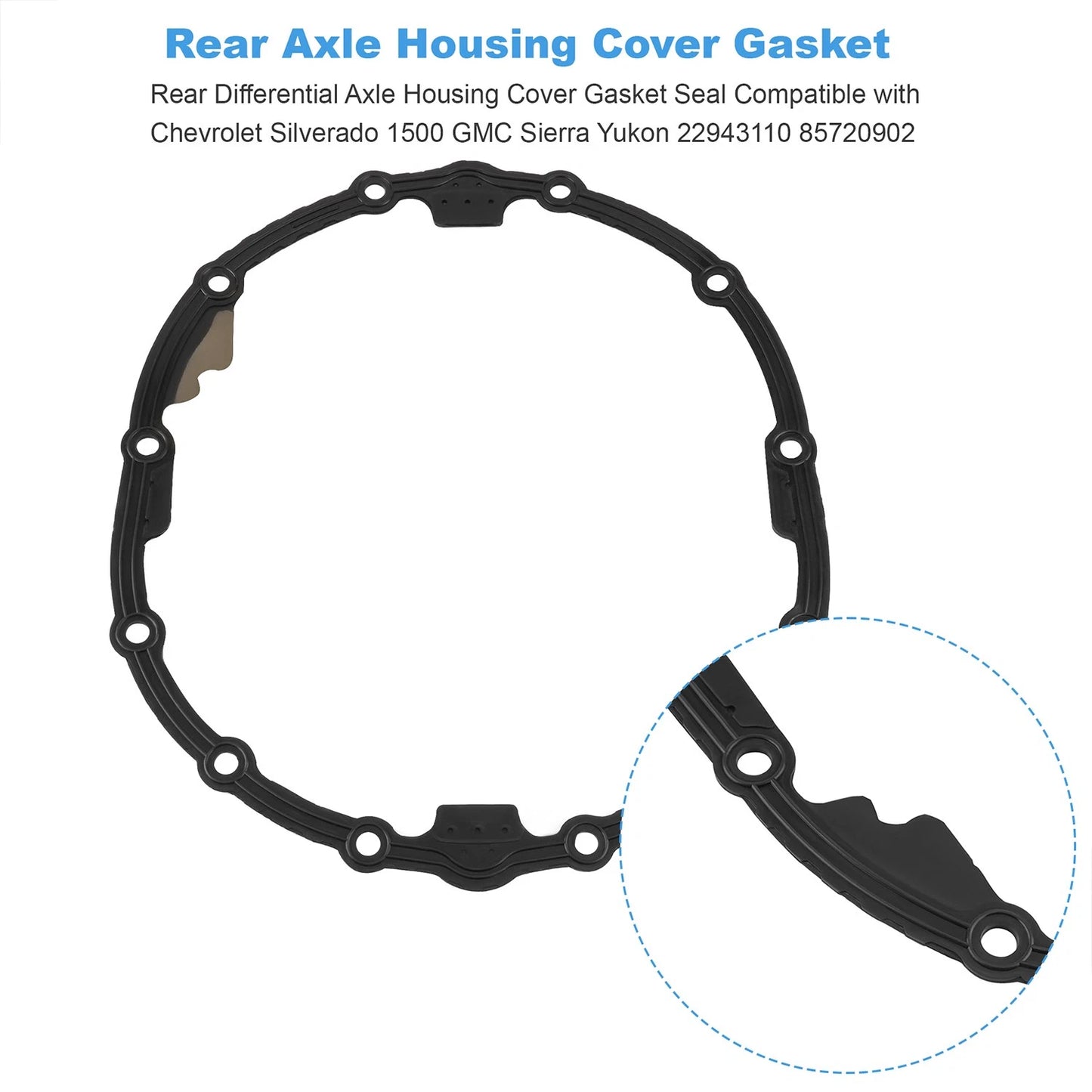 Rear Differential Axle Housing Cover Gasket Seal For Chevrolet Silverado 1500