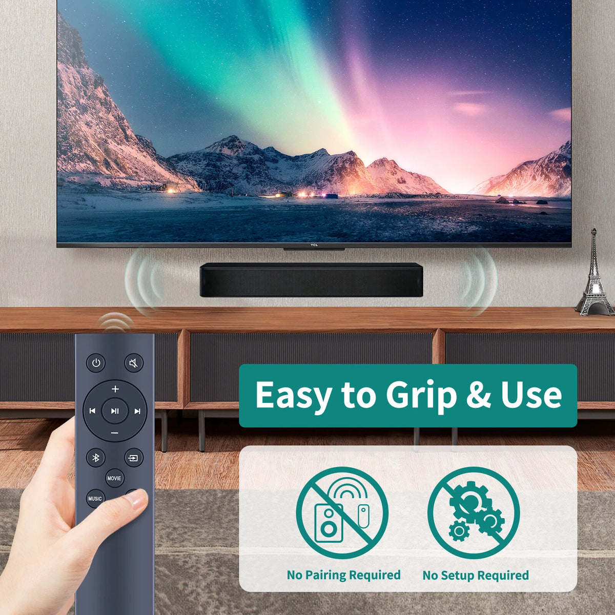 Remote Control for TCL Alto 3 TS3100 TS3100-NA 2.0 Channel Sound bar
