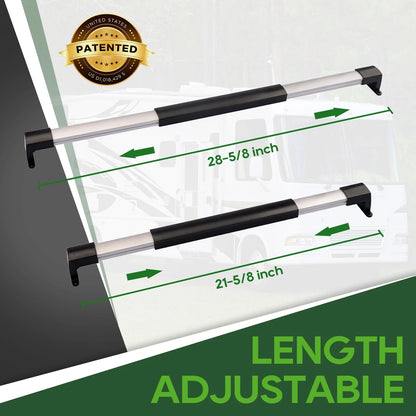 RVGUARD RV Screen Door Cross Bar Handle Adjustable from Handle, Classic