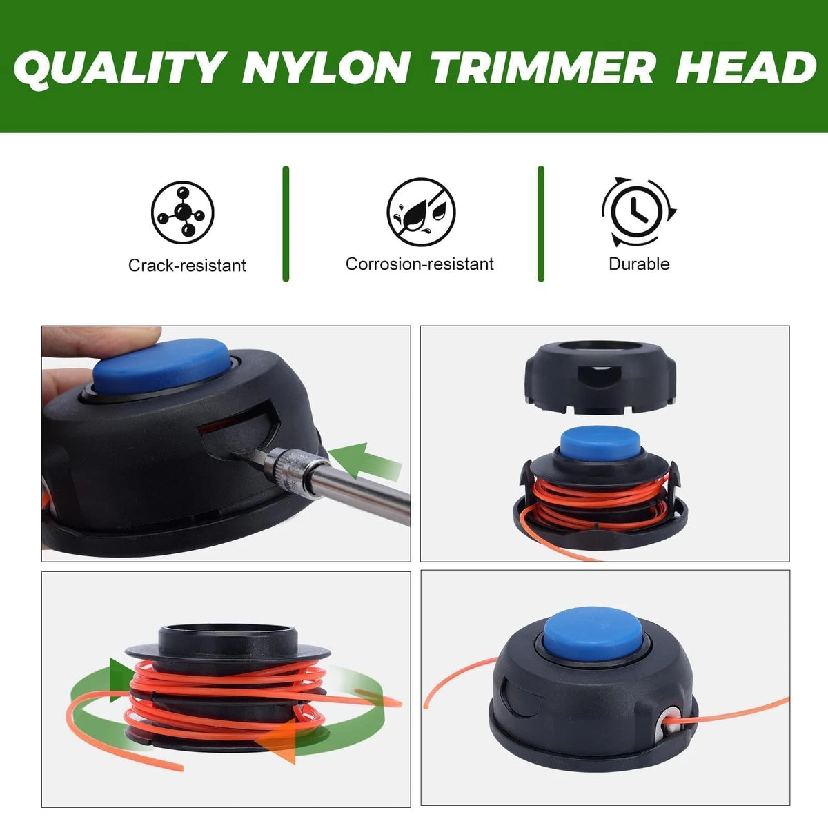 Dalom 128LD Trimmer Head for Husquvarna T25 125L 125LDX 128R 124L 128L 128R...