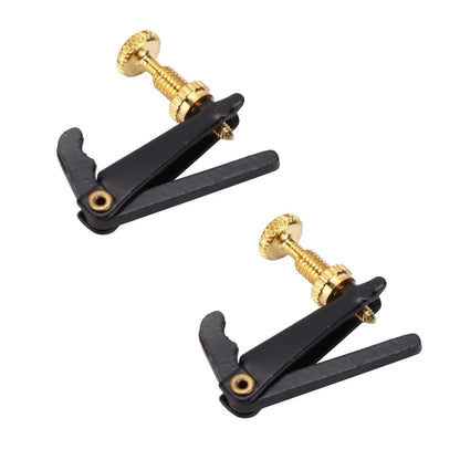 TUOREN 4Pcs Ebony Violin Tuning Pegs and Fine 4/4 size, Black