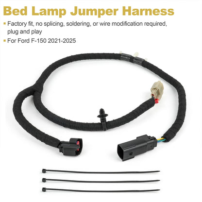 Truck Bed Light Jumper Harness For Ford F-150 2021-2025 ML3Z-14A411-F
