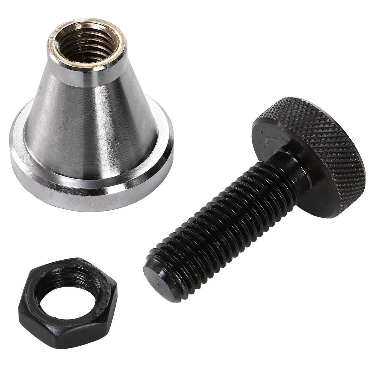 Yarlung 2 Pack Adjustable Screw Jack, Machinist Jack Post Height 2.75" silver