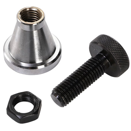 Yarlung 2 Pack Adjustable Screw Jack, Machinist Jack Post Height 2.75" silver