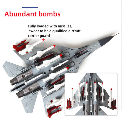 1:100 J-15 Military Scene Fighter Aircraft Diecast Plane Model China Air Force