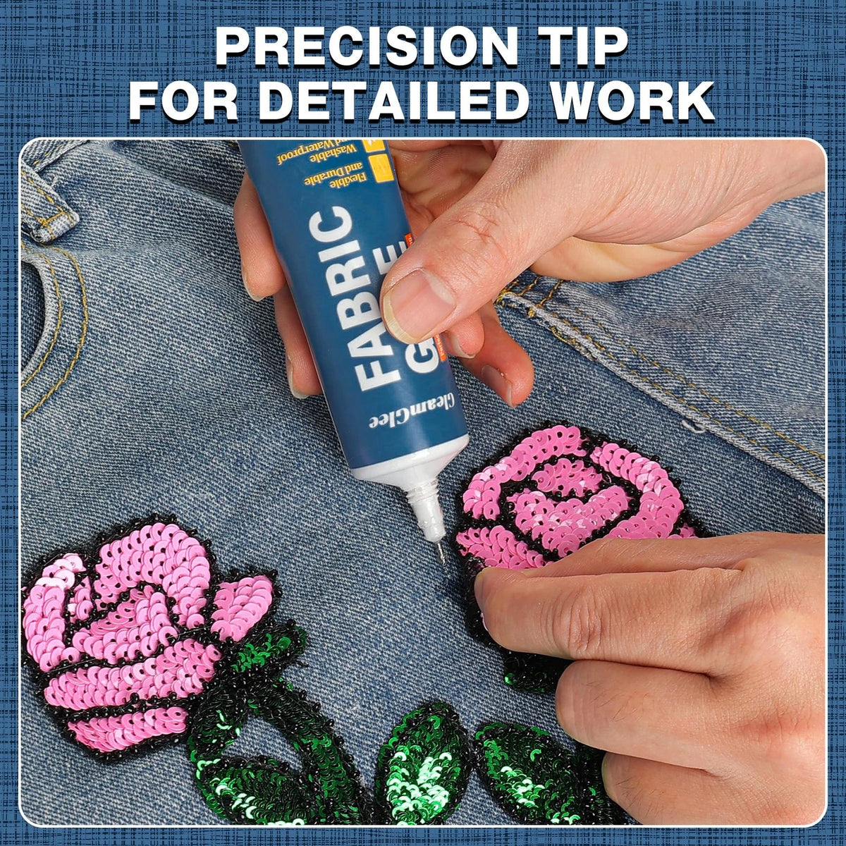 Fabric Glue Permanent, Extra Strong Adhesive, Washable Clear 1 Pack