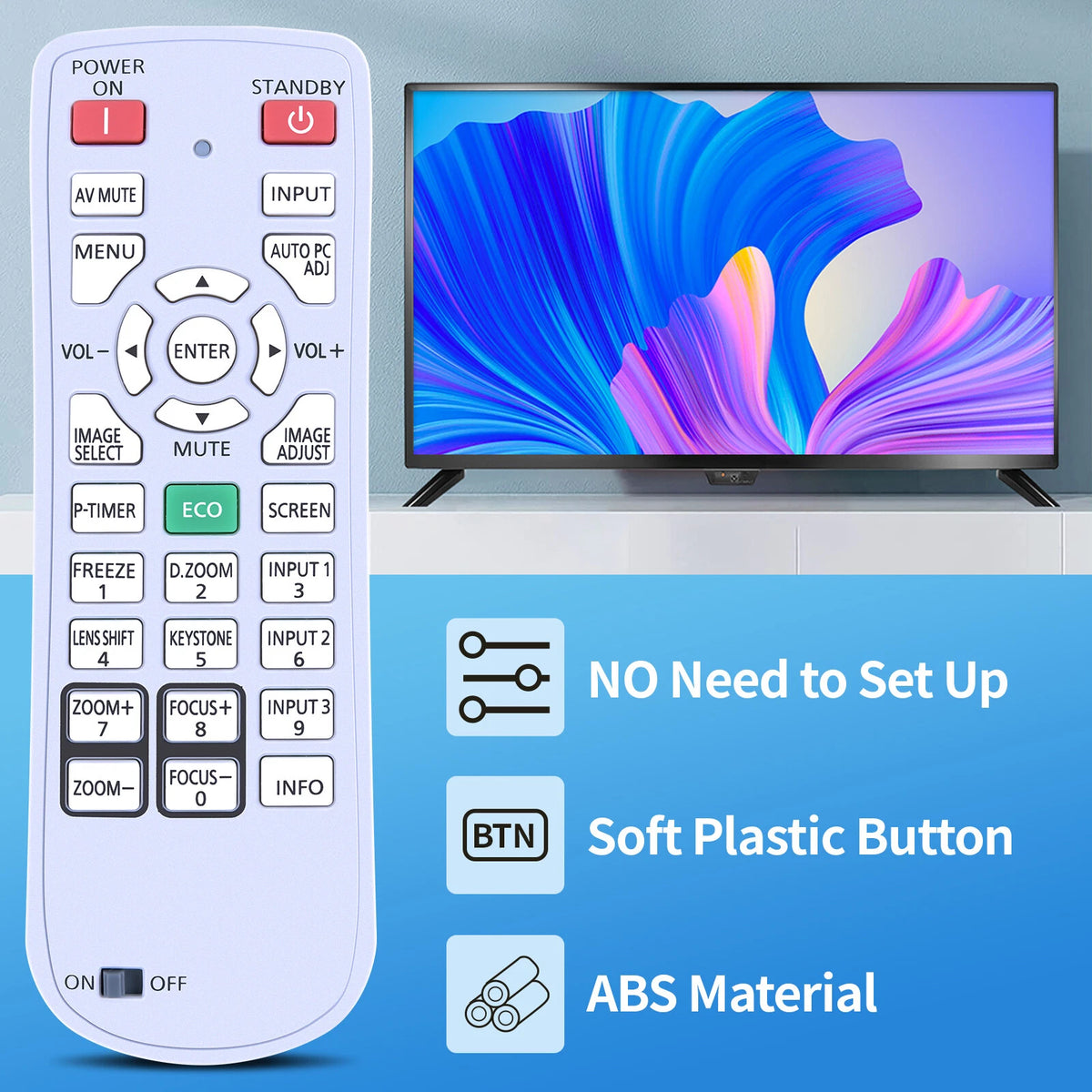 N2QAYA000040 Remote Control For Panasonic Projector PT-EX500E PT-EX500EL