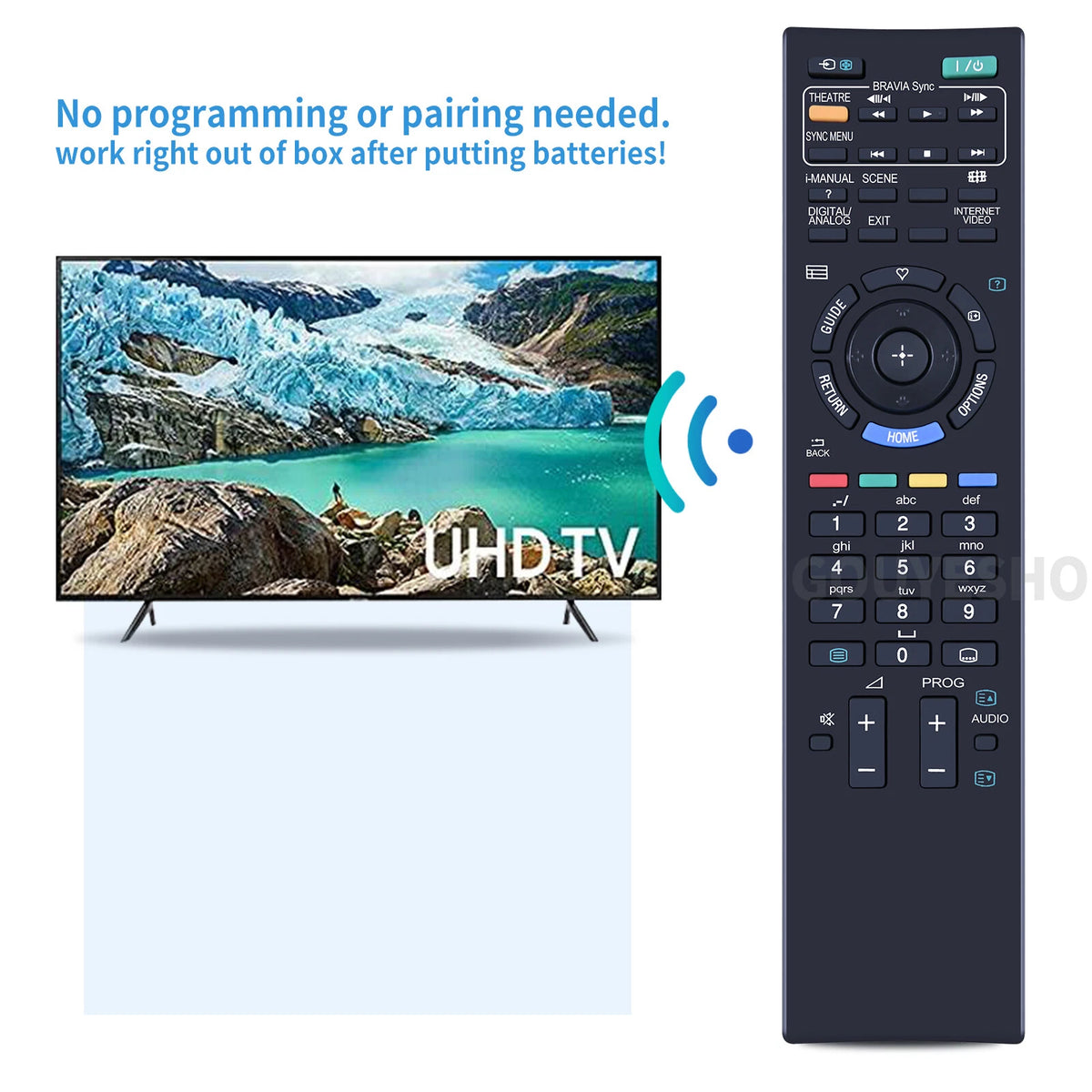 RM-GD014 For Sony TV Remote Control KDL-32EX710 KDL-40EX710 KDL-55EX710