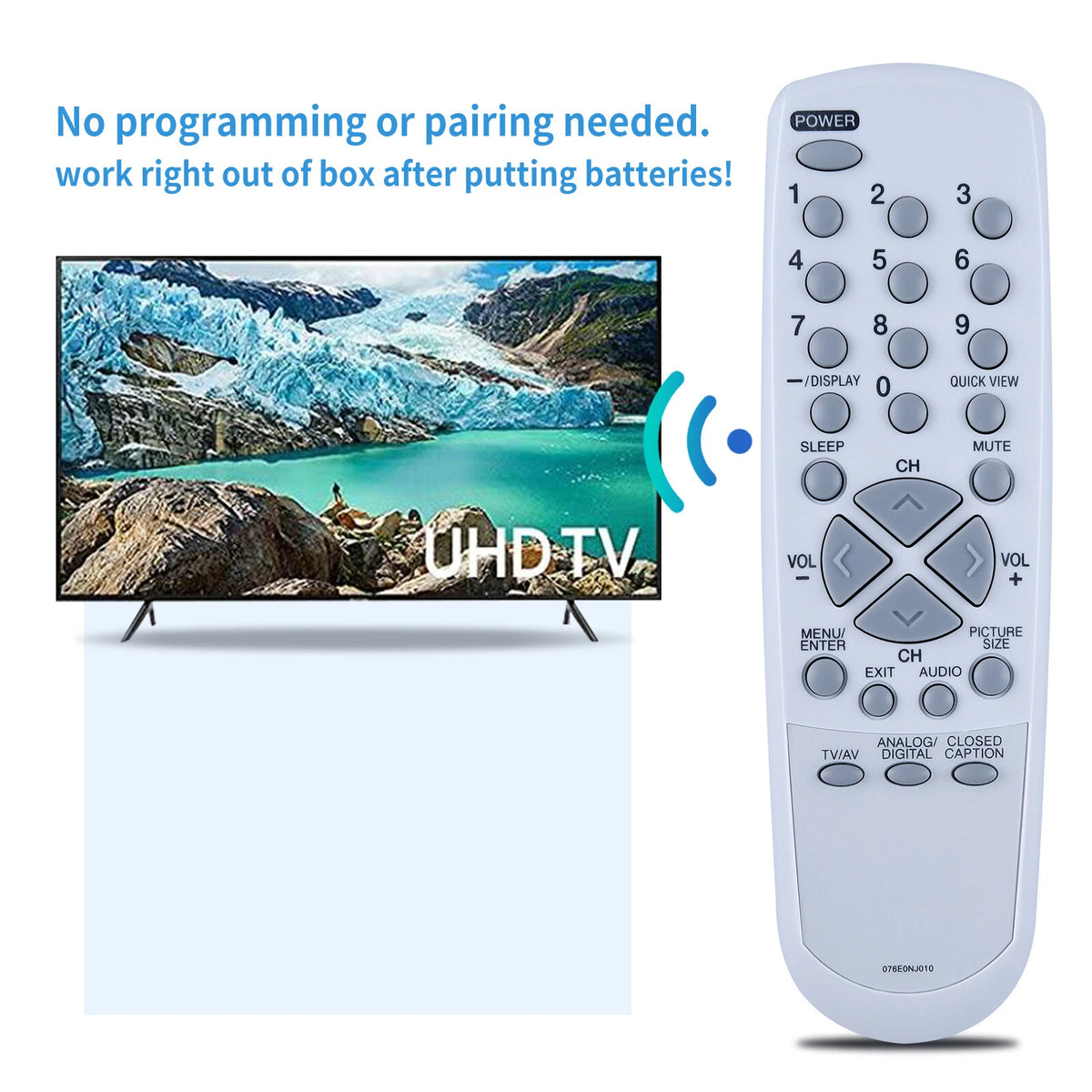 076E0NJ010 Remote Control For Sansui SDTV DFTV200 DFTV270 DTV1300 DTV3200A