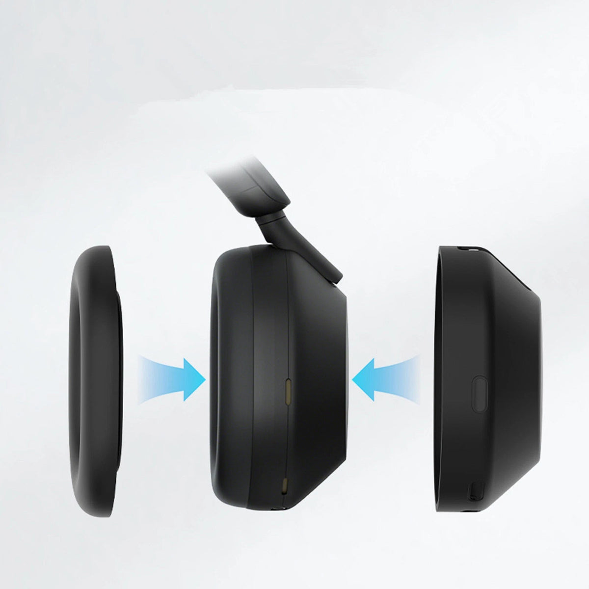 3PCS Silicone Protective Cover Case for Sony WH-1000XM6 Headphones, Soft Fit