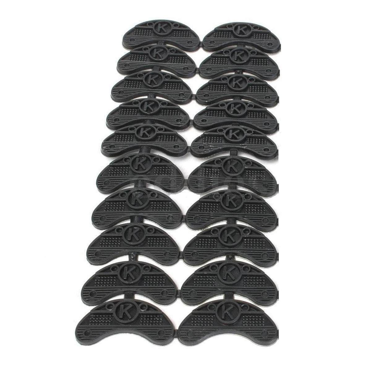 20PCS 10-Pair Rubber Heel Savers Toe Plates Taps DIY Shoe Repair Pads 50*20*3mm