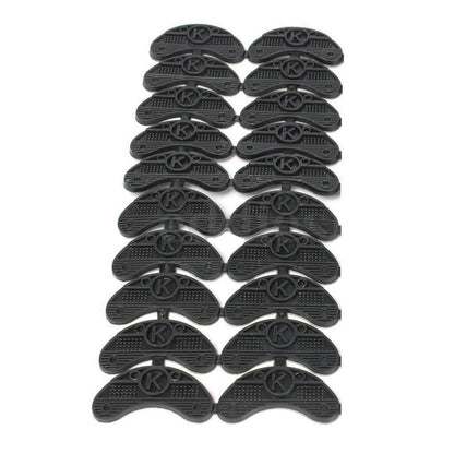 20PCS 10-Pair Rubber Heel Savers Toe Plates Taps DIY Shoe Repair Pads 50*20*3mm