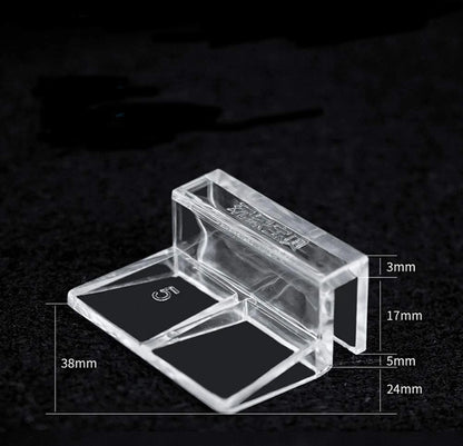 Haulonda 4pcs Clear Color Acrylic Aquarium Fish Tank Glass Cover Clip 5mm