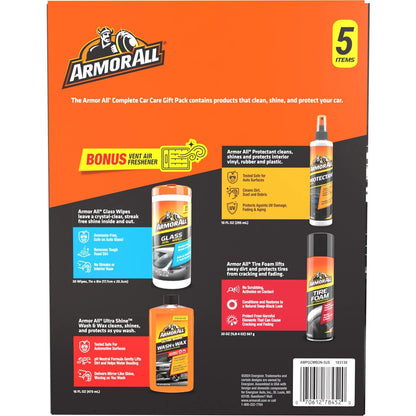 Armor All Car Cleaning Kit, Glass Wipes, 1 Count (Pack of 1), Multicolor