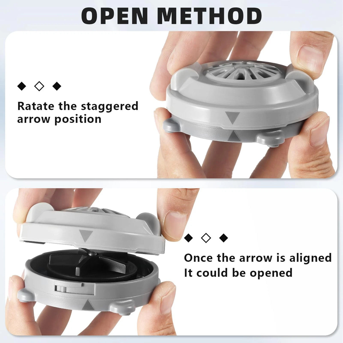 Yobfo BF-004 Pipeless Magnetic Jet Head 2 inches x 2 x 2 inches, Grey