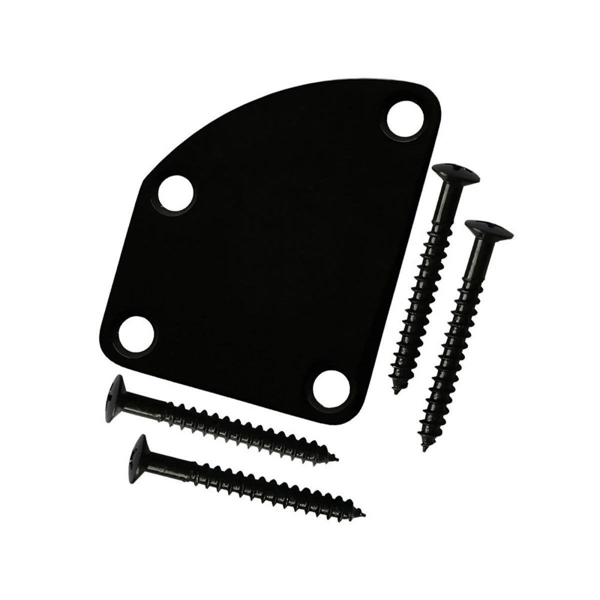 4-Hole Electric Guitar Neck Plate Cutaway Neck Joint Plate for Strat Tele Bass d