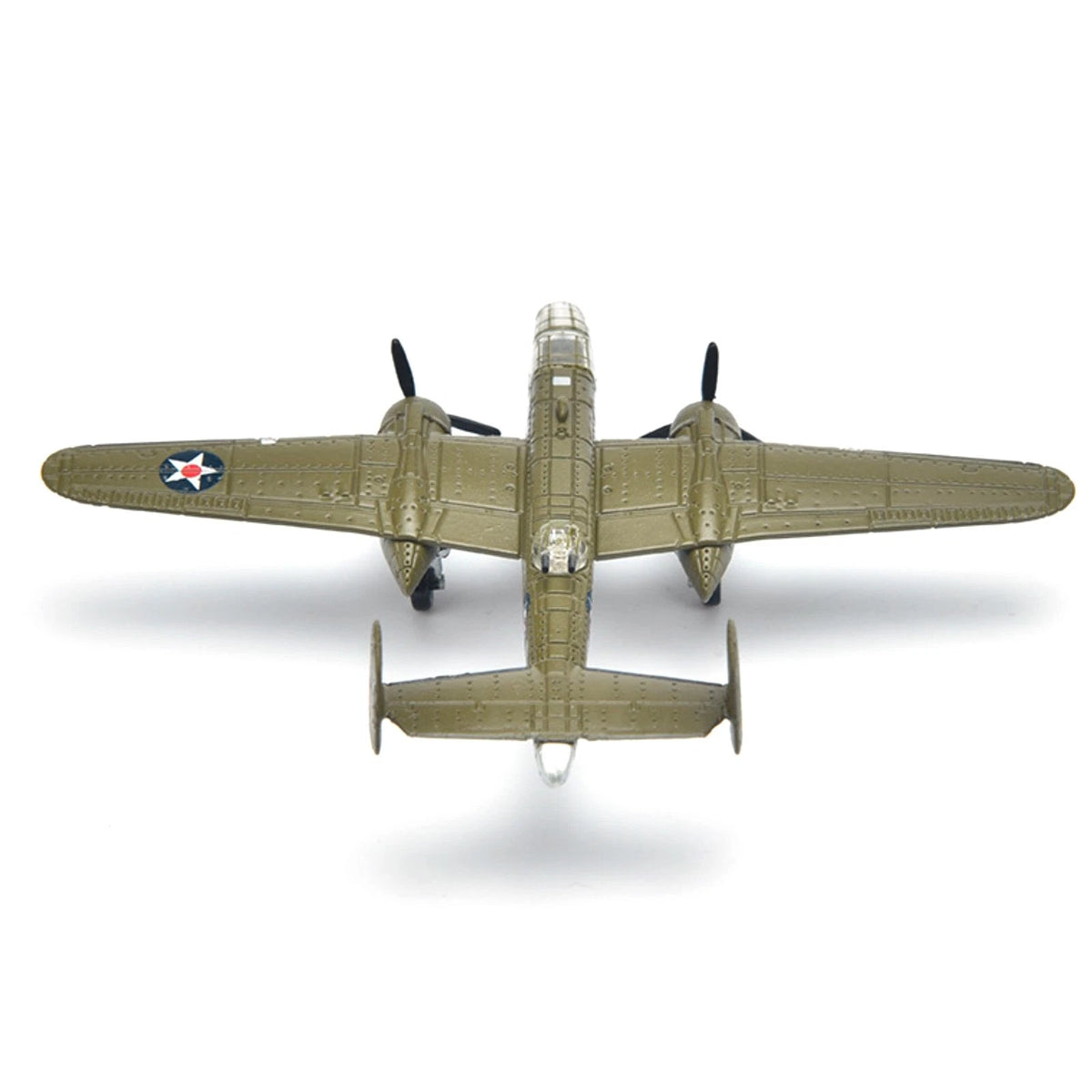 1PCS 3.1in WWII US B-25 Mitchell Bomber Model Finished Model Toy Gift Kit