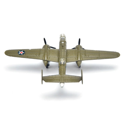 1PCS 3.1in WWII US B-25 Mitchell Bomber Model Finished Model Toy Gift Kit