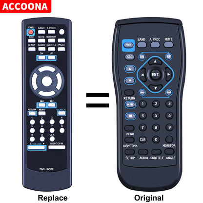 RUE-4203 Remote Control For Alpine IVA-W200 IVA-W203 IVA-W205 IVA-W505 IVA-D100
