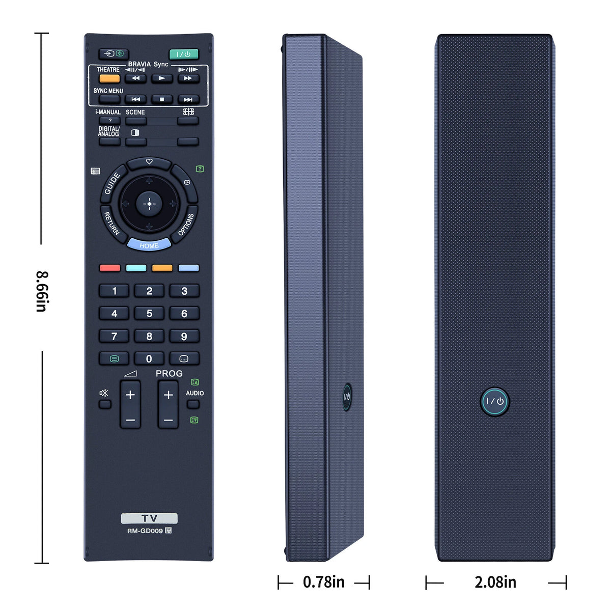 RM-GD009 Remote Control For Sony Bra TV KDL-55EX500 KDL46EX500 KDL40EX500