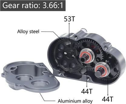 Aluminium Overdrive Gearbox DLX LCG Trans OD-3 Transmission for 1/10 LCG...