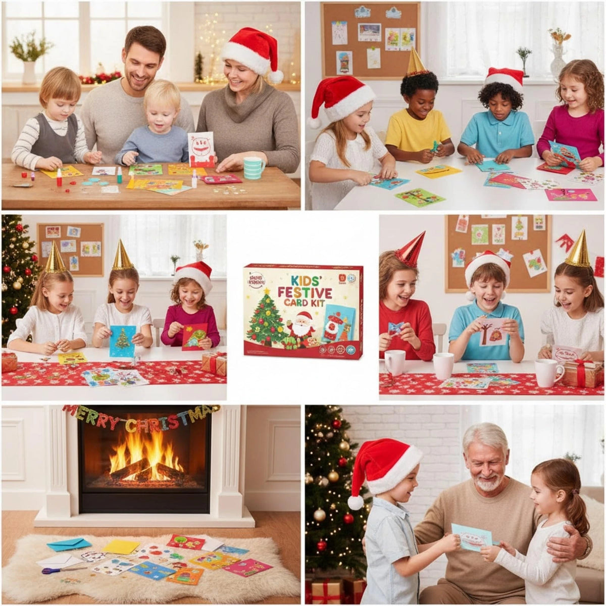 Outus Card Making Kits for Kids, 15 Pcs DIY Greeting Kit Small, Assorted