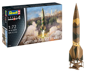 Revell GmbH 03309 German A4/V2 Rocket Plastic 0.091666667, Black / White