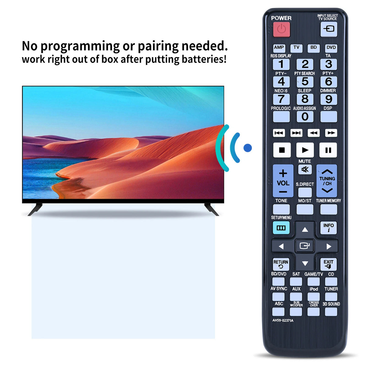 AH59-02371A Remote Control For Samsung AV Receiver HW-D700 HW-D770S HW-D600