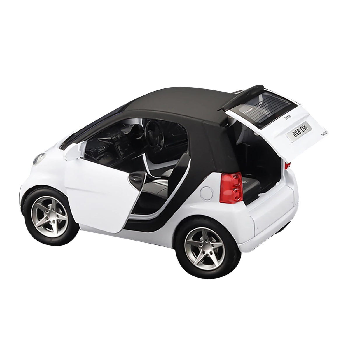 White 1:32 Pull-Back Model Car Metal Diecast Toy Vehicle Sound Light Kids Gift A