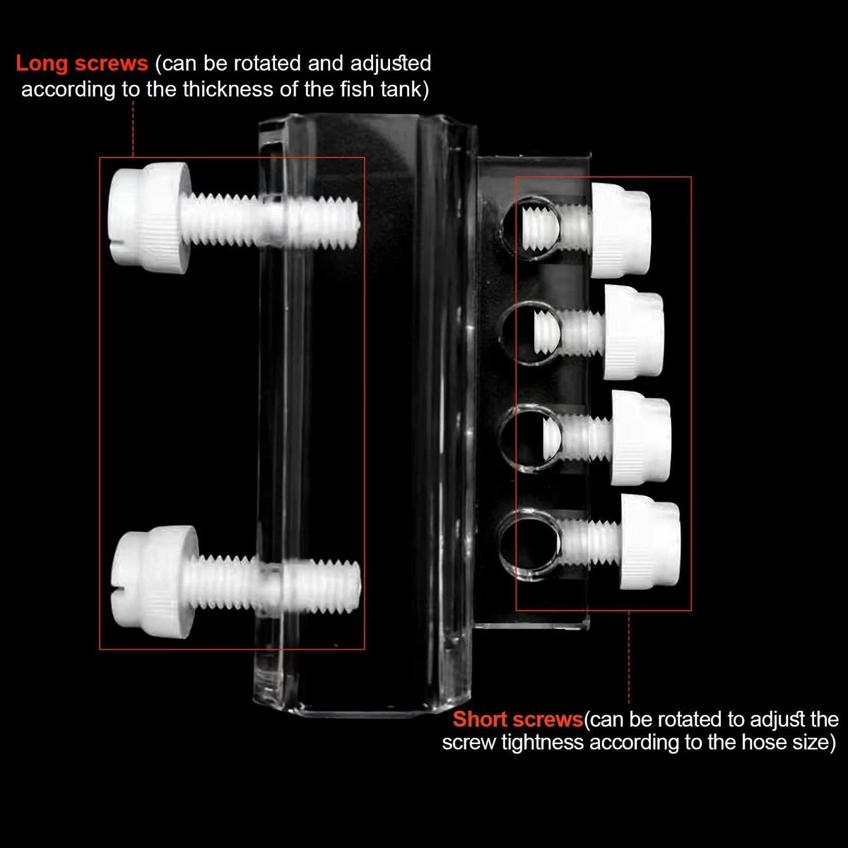 Aquarium dosing pump tubing holder Fixture,Dosing for aquarium...