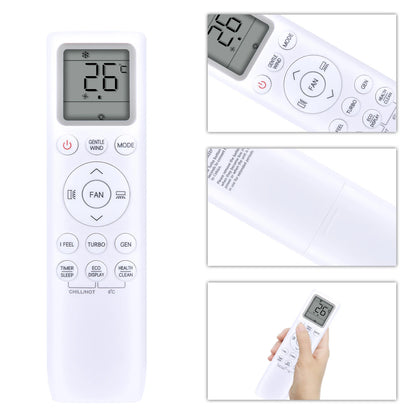 ES-AC110 Replacement Remote Control For TCL AC-257 Air Conditioner