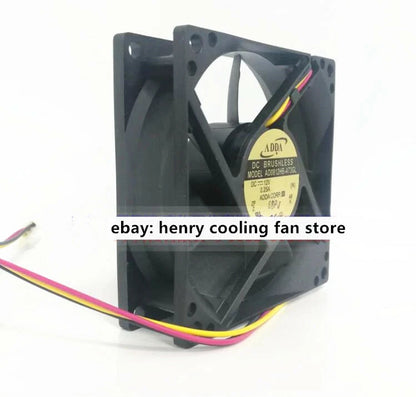 For ADDA AD0812HB-A73GL DC 12V 0.25A 80*80*25mm 36CFM 3pin Case cooling fan