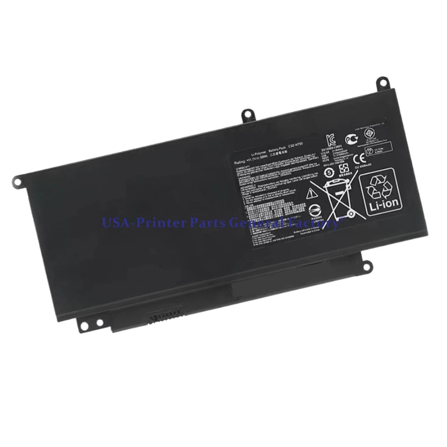 C32-N750 Battery Fits For ASUS N750 N750JK N750JV N750Y47JK-SL N750Y47JV