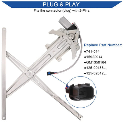 Obaee Front Driver Side Power Window Lift Regulator Left
