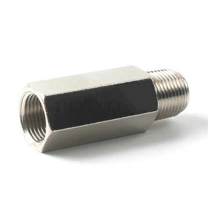 92833 3/8" Female To 3/8" Male NPT Check Valve, Nickel Plated Brass