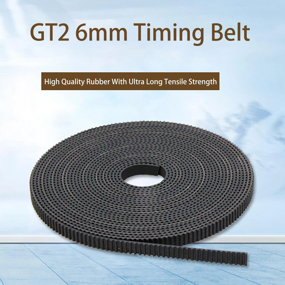 3D Printer 5 Meters GT2 Timing Belt and 10pcs Copper 5M