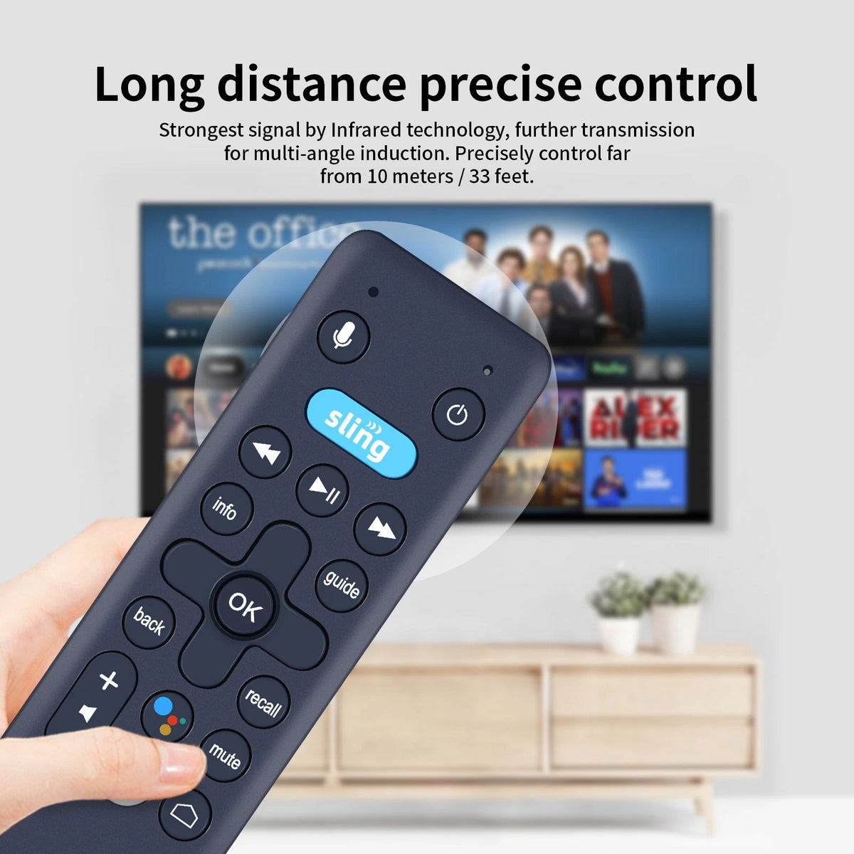Replacement Remote Control For Sling AIRTVMINI AirTV Mini With Voice