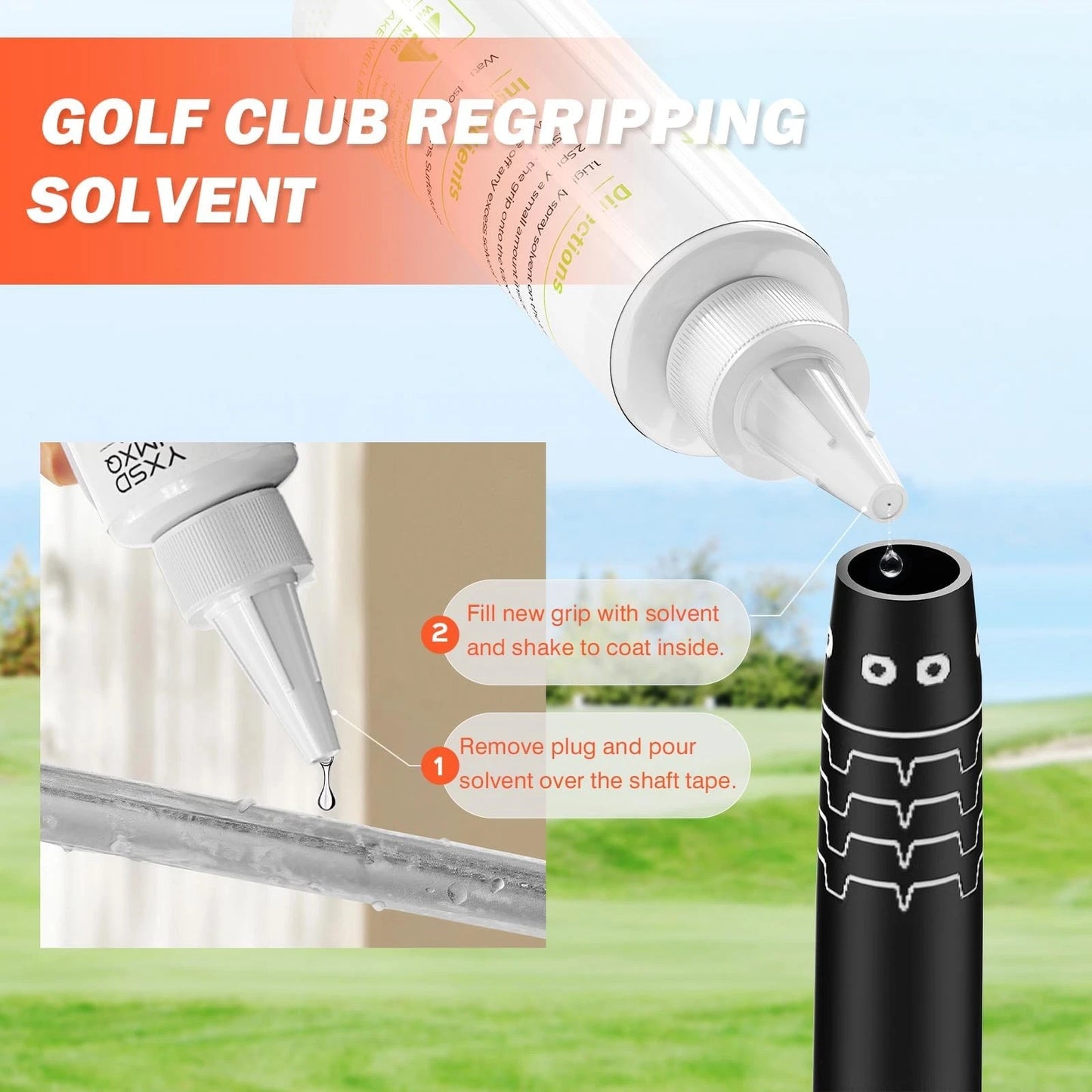 Hibijou Portable Golf Club Regripping Kit with Bench Vise – Medium, Black