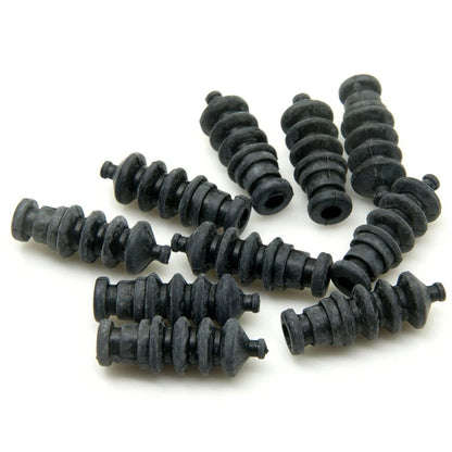 QUE-T 10Pcs Waterproof Push Rod Rubber Seal Bellow 37mm for RC Small, Black