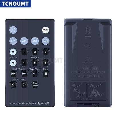 Replacement Remote Control For Bose Acoustic Wave Music System II Black