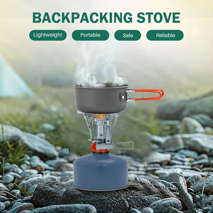 Portable Camping Stove Backpacking Stove, Lightweight Mini Gas for...