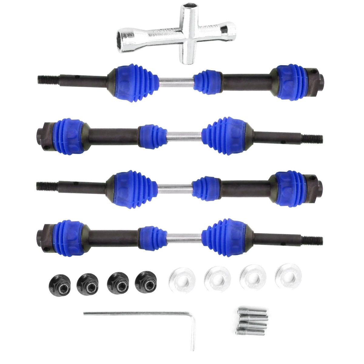4* Driveshafts For TRAXXAS Hoss/Rustler/Slash/Stampede 4X4 2wd 1/10 RC Car y