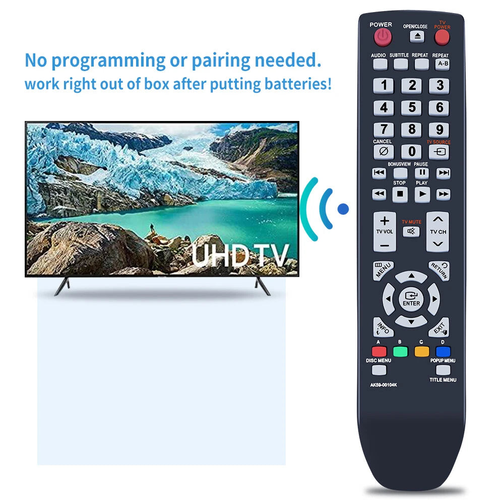 AK59-00104K Remote Control For Samsung Player BDP1590 BDP1600 BDP1650