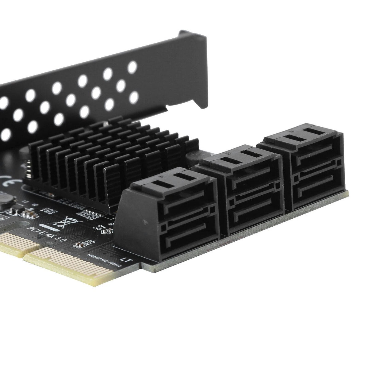 PCI-E To 6 Ports SATA 3.0 Controller Expansion Card Adapter 6Gbps For PC