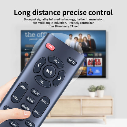 Replace Remote Control For Bestisan Sound Bar 80 watts 33.5 inch Sound Bars