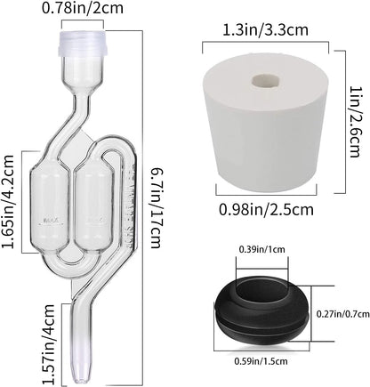 Bubble Airlock Set, 4 Airlocks for Fermenting, airlock, airlock