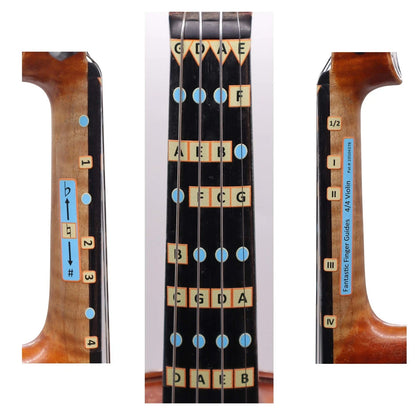 Fantastic Finger Guide for Violins Kids/Adult Beginner | 1/2, multi-color