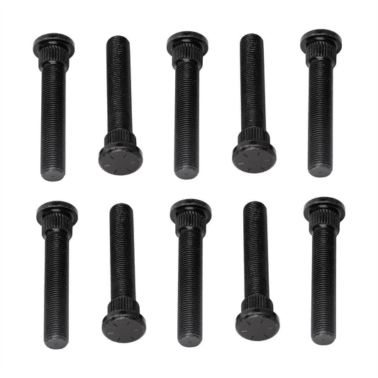(Set of Ten Studs)  1" Longer than Stock Wheel Stud Bolt for 65-04 Ford Mustang