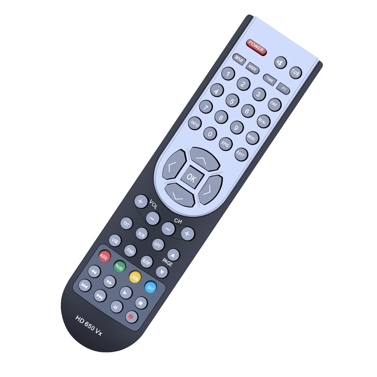 Replacement Remote Control For Megasat HD 640T2 / HD 750T2