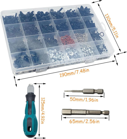 1000pcs RC Screw Kit and Screwdrivers, Tool for Traxxas Axial...